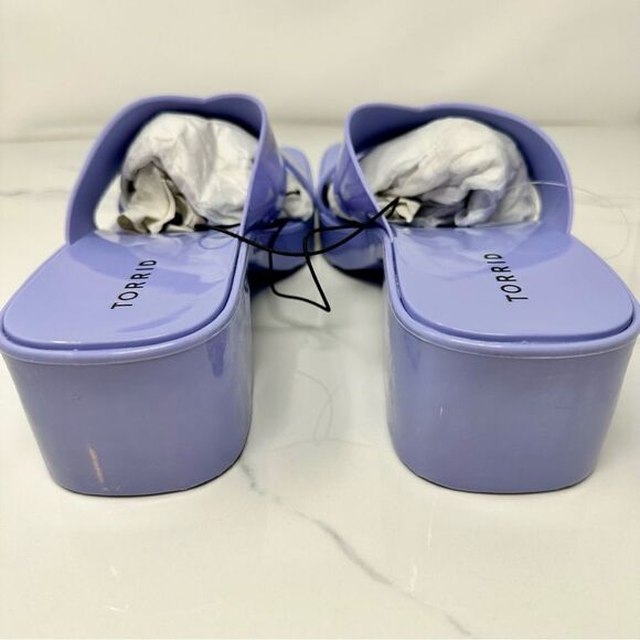 Torrid Jelly Criss Cross Heels- Size 8WW - Picture 7 of 12